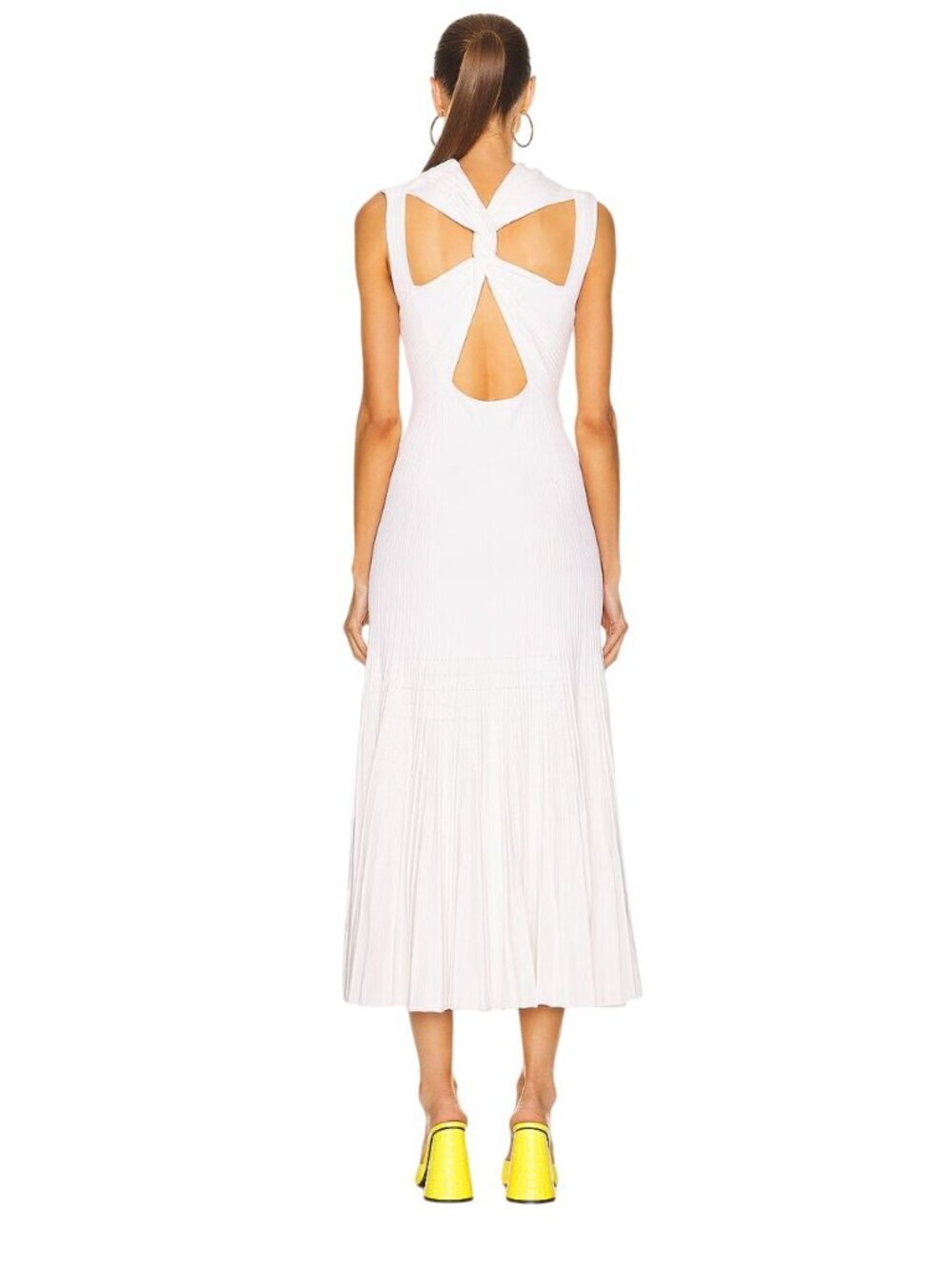 Aknvas Ingrid Midi Dress White Wedding NWOT - Size S - Picture 3 of 12